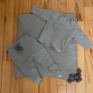 CO’NDOR knit set with blanket size- one month